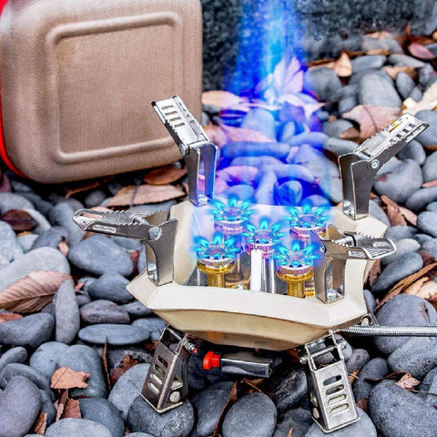 Foldable Camping Gas Stove – Lightweight Outdoor Camping Stove for Hiking, Backpacking & Emergency Cooking