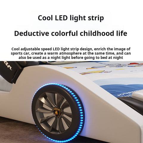 Children's Boys Bed Car Style Single Bed