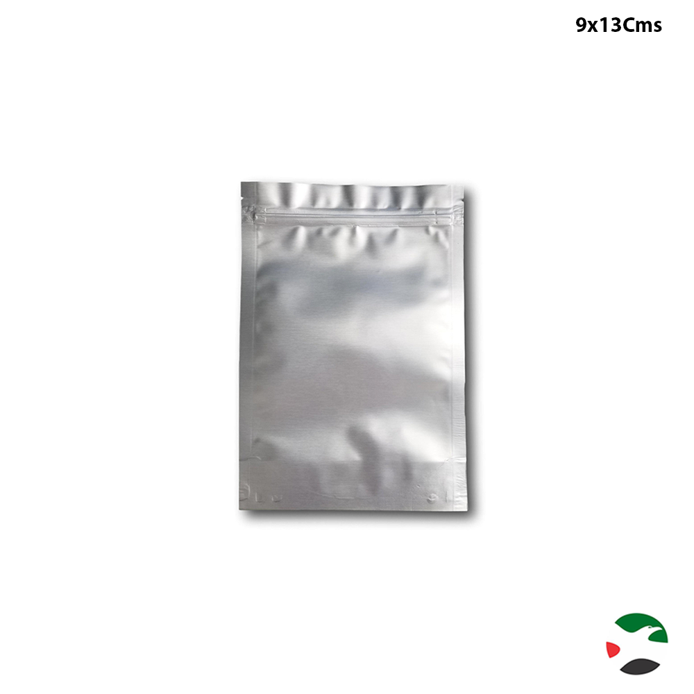 Willow Gusset Zip Seal Mylar® Bags Silver 50Pc Pack