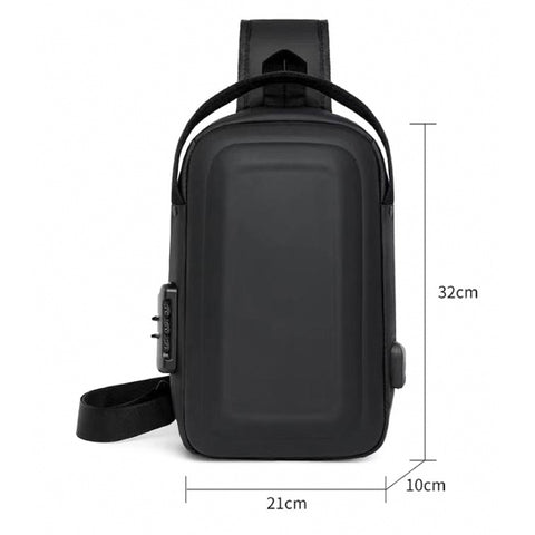 Willow Fashion Travel Shoulder Sling Crossbody Bag with USB Port - AB-08