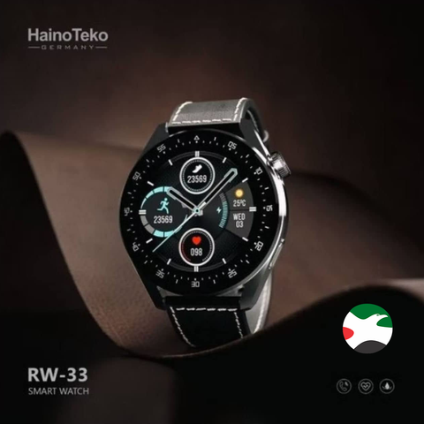 Haino Teko Germany Smart Watch, RW33 46mm, 2.5 Curve Glass, Bluetooth Call Music Sports for Android & IOS, Black,