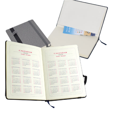 Executive Note Book with Pen Holder and Elastic