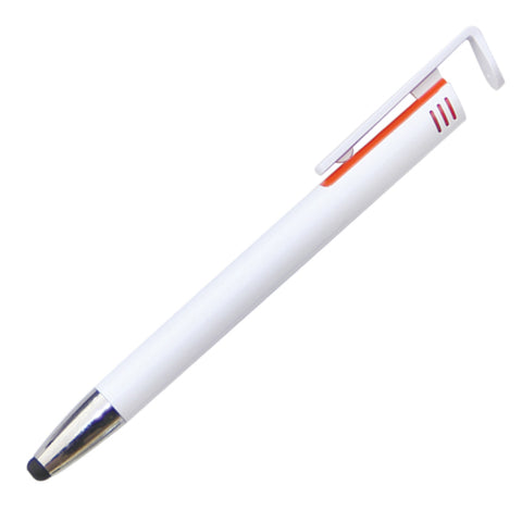 Olmecs Promotional Plastic Pen with Mobile Holder & Stylus (100Pc Pack)