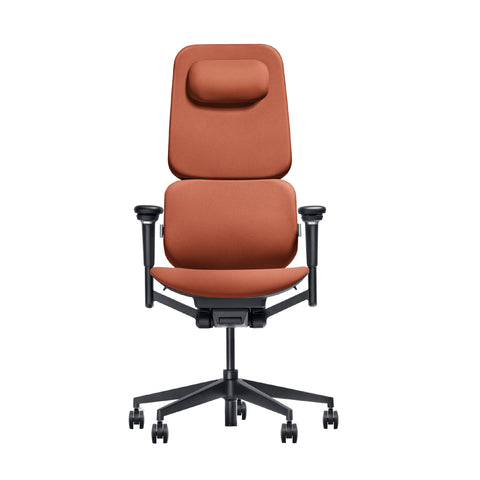 Premium Ergonomic Office Chair with a Sleek Design with Adjustable Lumbar Support ATOM Chair ErgoFabric- High Back - NAVO