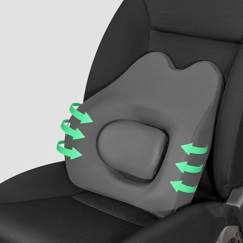 Car Cushion Lumbar Pillow Memory Foam Neck Support Cushion Breathable Car Headrest Lumbar Support Neck Pillow