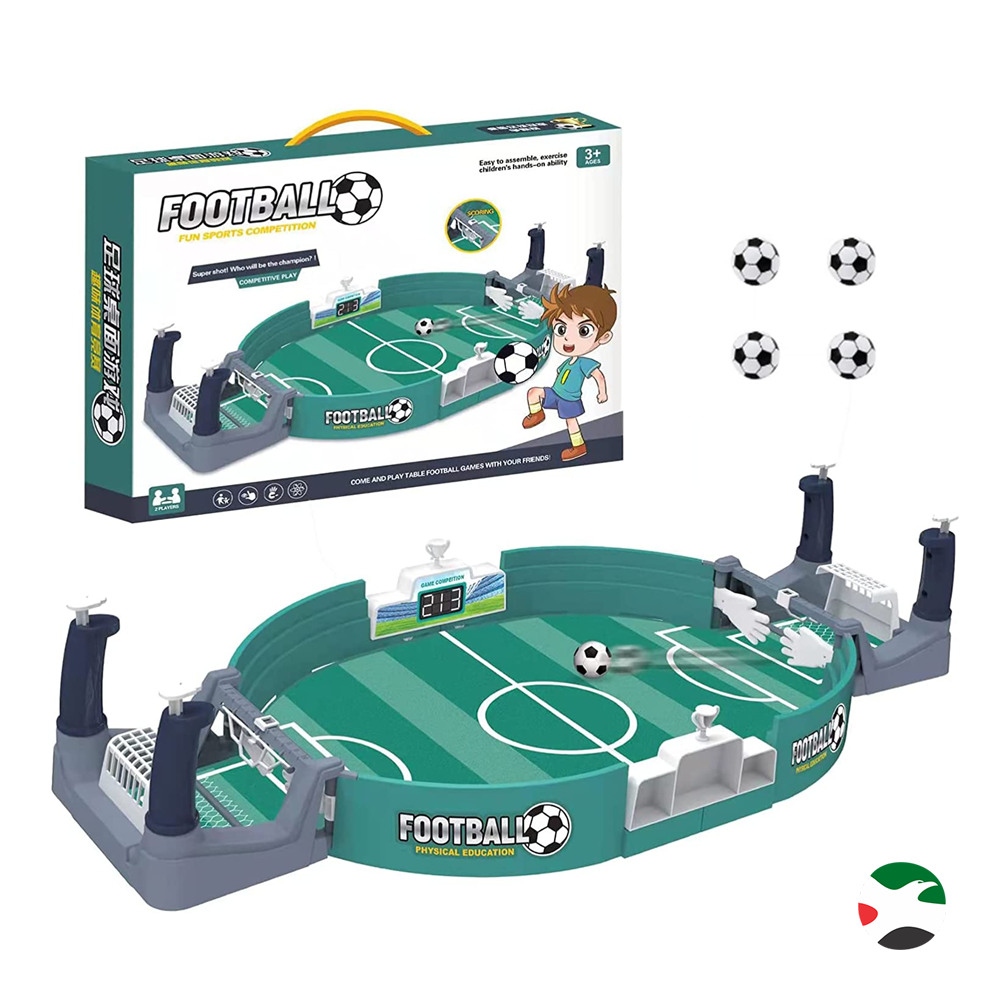 Tabletop Football Game Set for Kids, Desktop Soccer Game with 4 Footballs,
