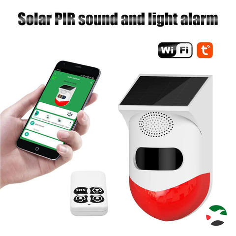 Solar Powered Wireless 433MHz Infrared Motion Sensor Detector