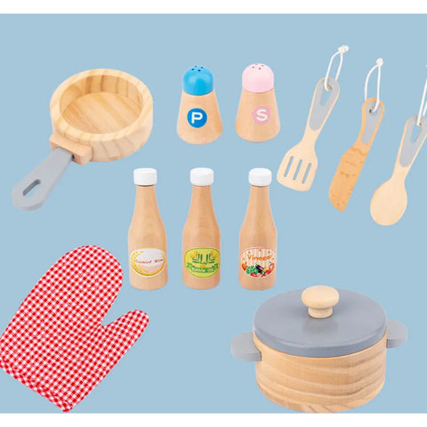 Little Angel Children's Kitchen Toys Play House Simulation Kitchenware
