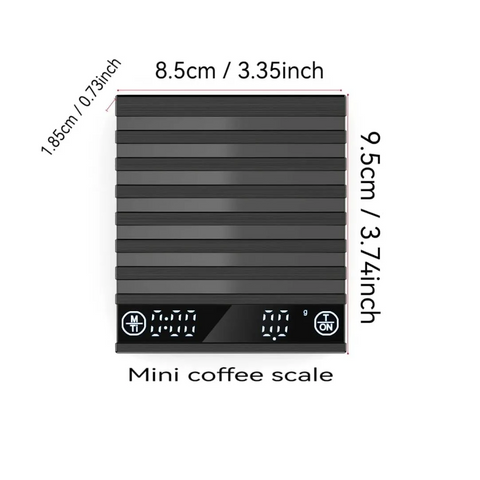 Digital Mini Coffee Scale with Timer, Portable 2kg/0.1g High Precision