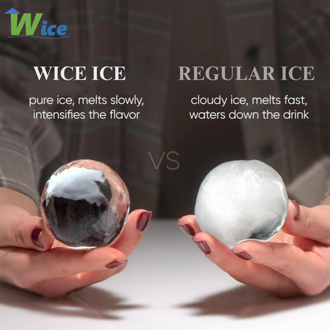 Countertop Sphere Ice Maker – 50mm/2" Crystal Clear Whisky Ice Ball Machine, 42 Sphere Per Day Capacity
