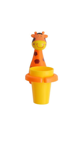 Little Angel - Kids Cute Animal Toothbrush & Cup Holder - Giraffe