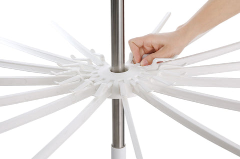 Little Angel 3 Layer Hanger & Clips Clothes Dryer Stand - White