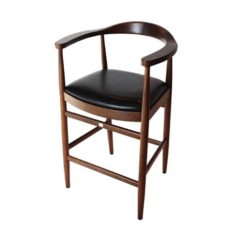 Olmecs High End Malaysain Wooden Bar Chair JP1462