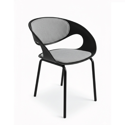 Olmecs Innovative Modern Molded Black Chair