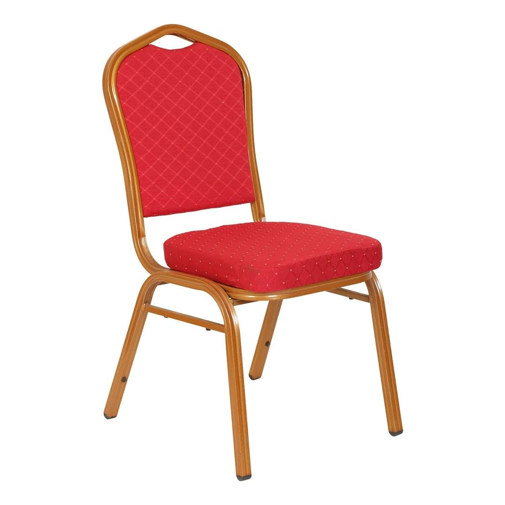 Olmecs Single Banquet Chair for Hall, Marriage, Stackable - RED