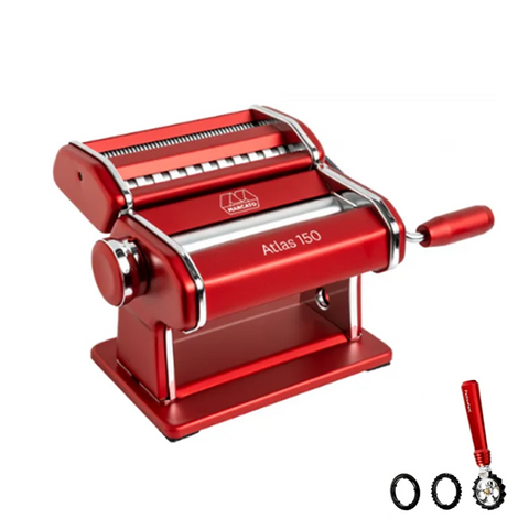 Marcato Atlas 150 Manual Pasta Maker with Pasta Cutter Wheel