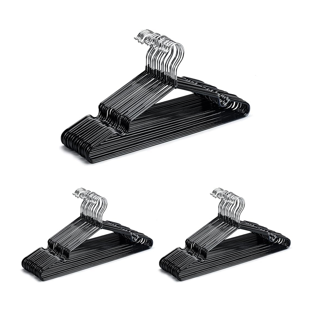 Willow Metal Hangers with Rubber Coating (30Pc Pack)
