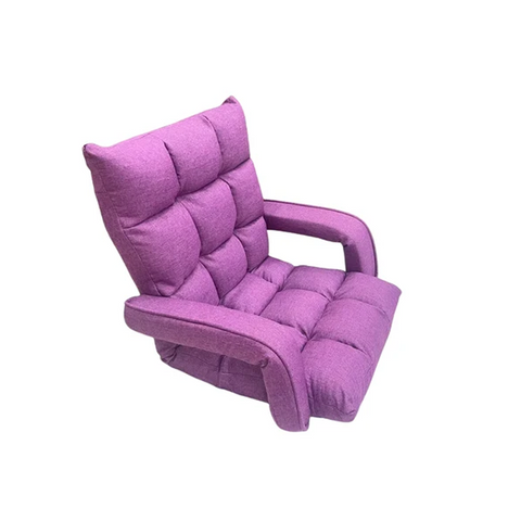 Willow Portable Folding Chair Single Floor Lazy Sofa with Handle Adjustable Back
