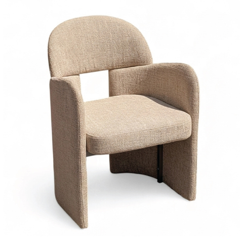Olmecs  Premium Furniture Sculptural Silhouette Upholstered Dining Chair JP1582