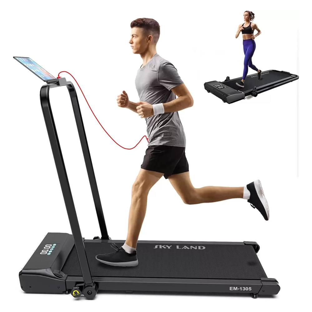SKY LAND Walking Pad 2HP Under Desk Treadmill, Foldable Compact Walking Machine