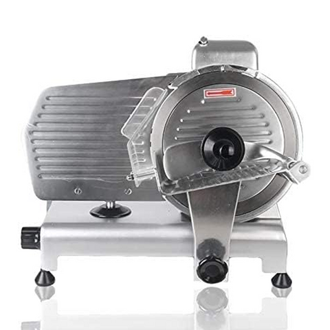 Olmecs  Meat Slicer Electric Food Slicer Commercial Deli Slicer 240W Hotpot Beef Mutton Chips Cutting Machine 10 Inch 12inch Blade