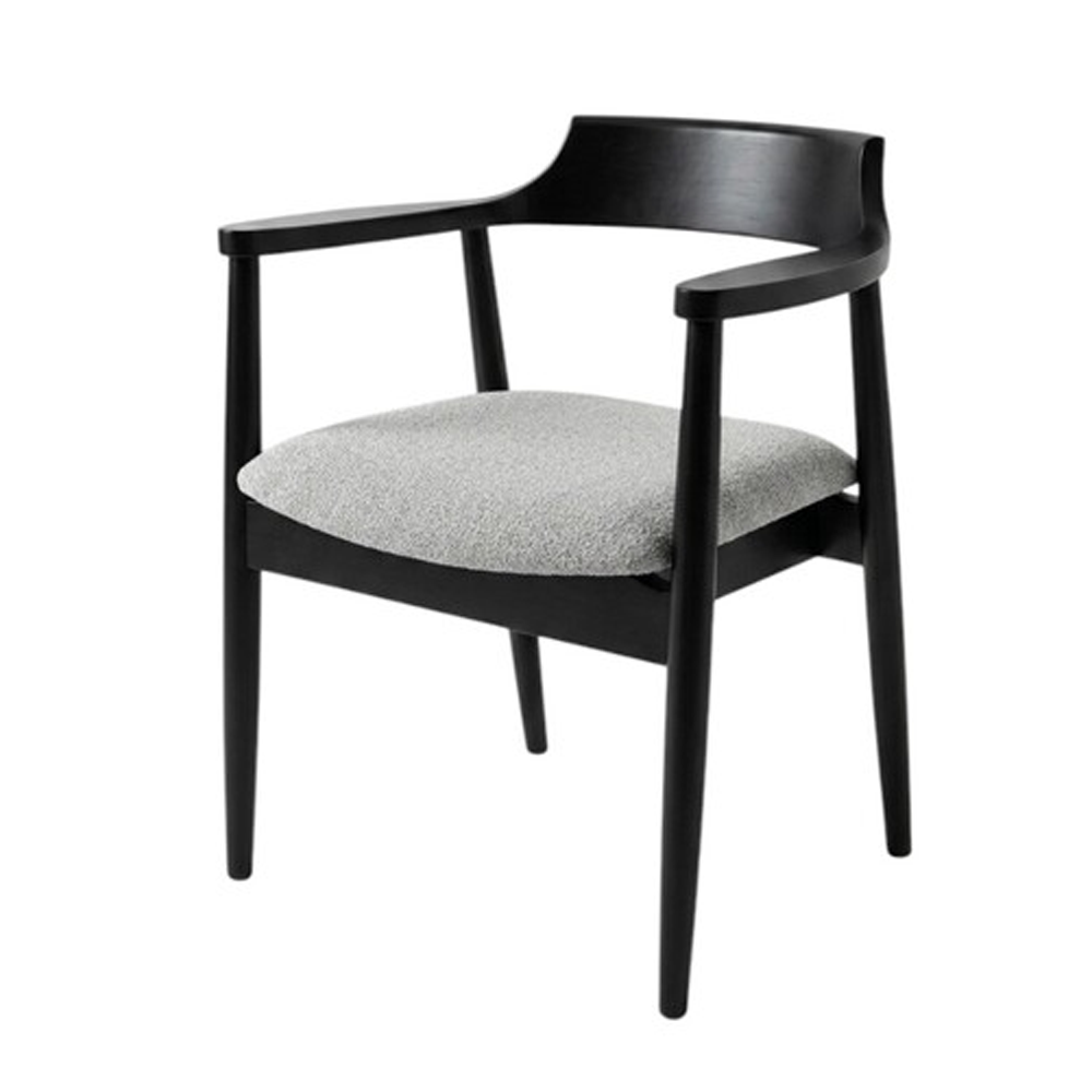 Olmecs Premium Wooden Furniture Curved Back Dining Chair JP1555