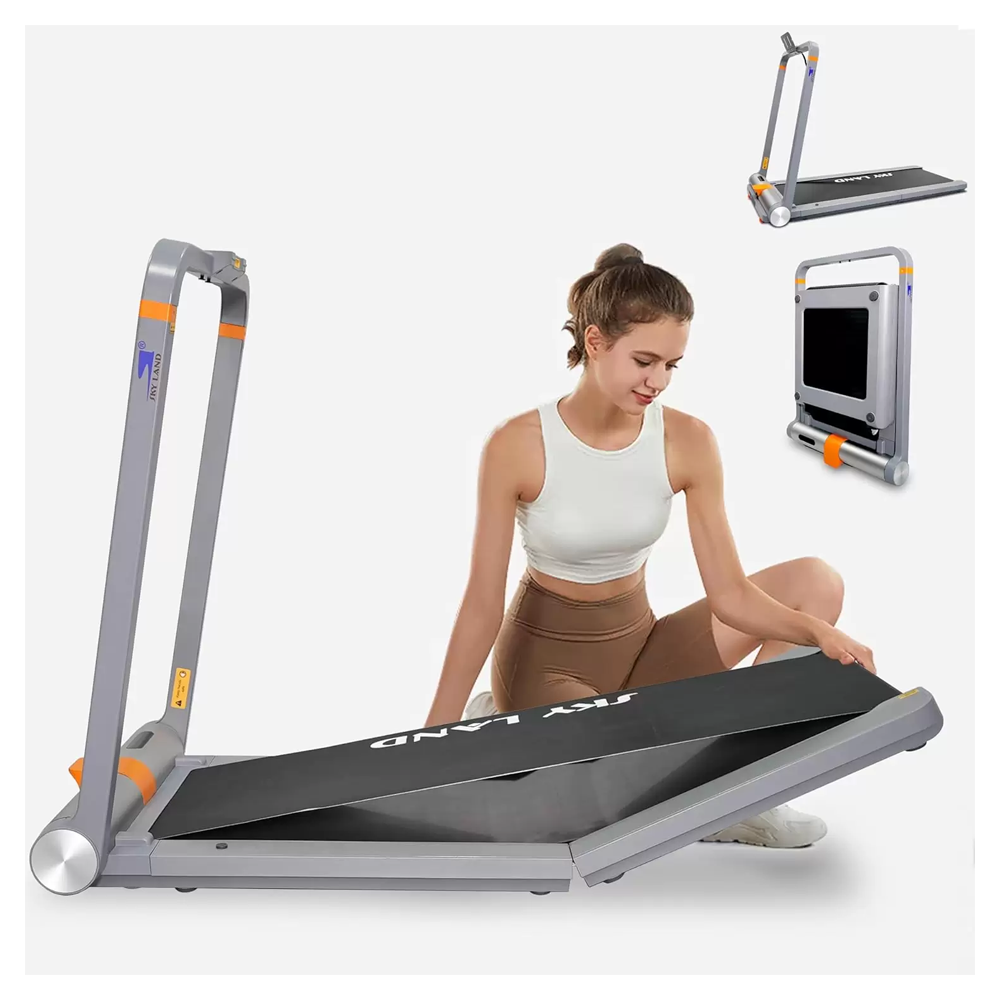 SKY LAND 2-in-1 Walking Pad Treadmill ?C Double Foldable Compact Treadmill for Home & Office, 2.25HP Motor, Bluetooth & Zwift App