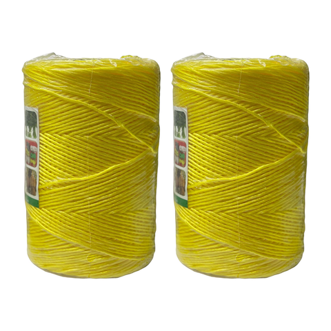 Olmecs Yellow Polypropylene Social Distancing Twine Rope (100Mtr)