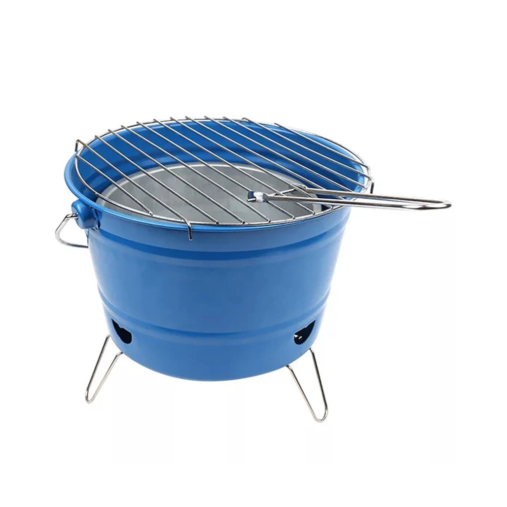 Olmecs Portable Camping BBQ Fire Pit Charcoal Round Stove