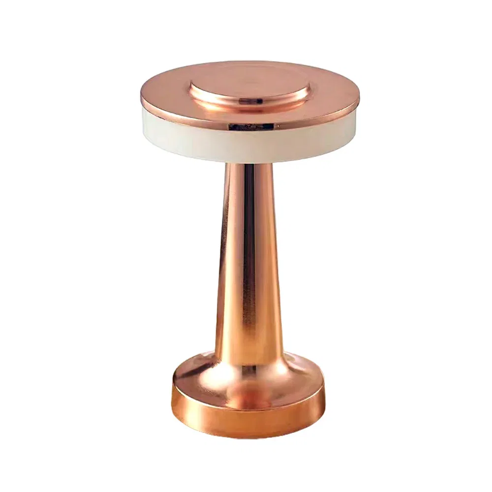 Olmecs Rechargeable Retro Touch LED Table Lamp Small Coffee Desk Decorative Lamp Dining Bar Outdoor Desk Night Light