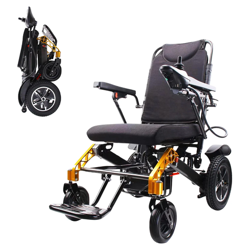 Foldable Electric Wheelchair – Lightweight Power Wheelchair with Lithium Battery for Adults & Seniors