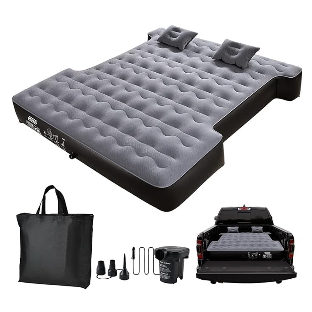 Premium Inflatable Truck Bed Air Mattress with Pump, Pillows & Carry Bag