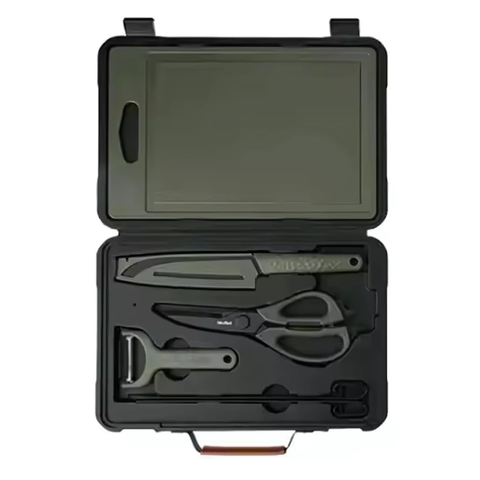 5-in-1 Premium Portable Kitchen Knife Set with Cutting Board