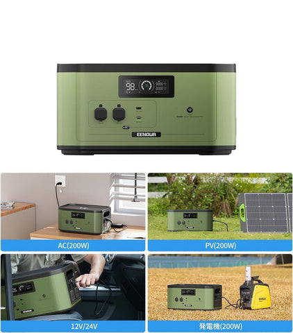 Olmecs Portable Power Station Large Capacity 640000 mAh For Tent Air Conditioner