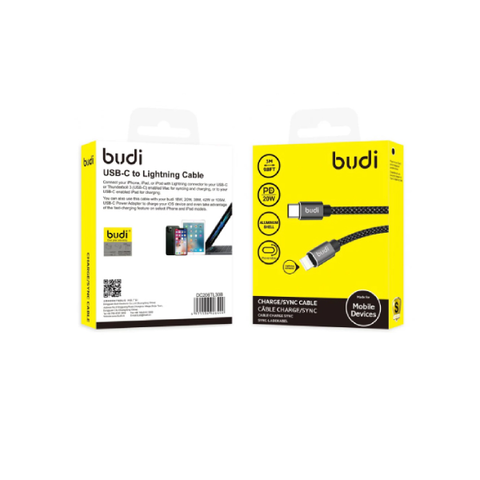 Budi DC206TL30B C- IP 2m Lightning Cable