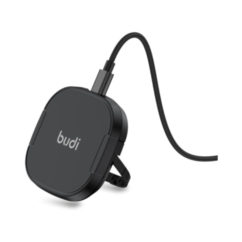 Budi 15W Magnetic Wireless Charger Black