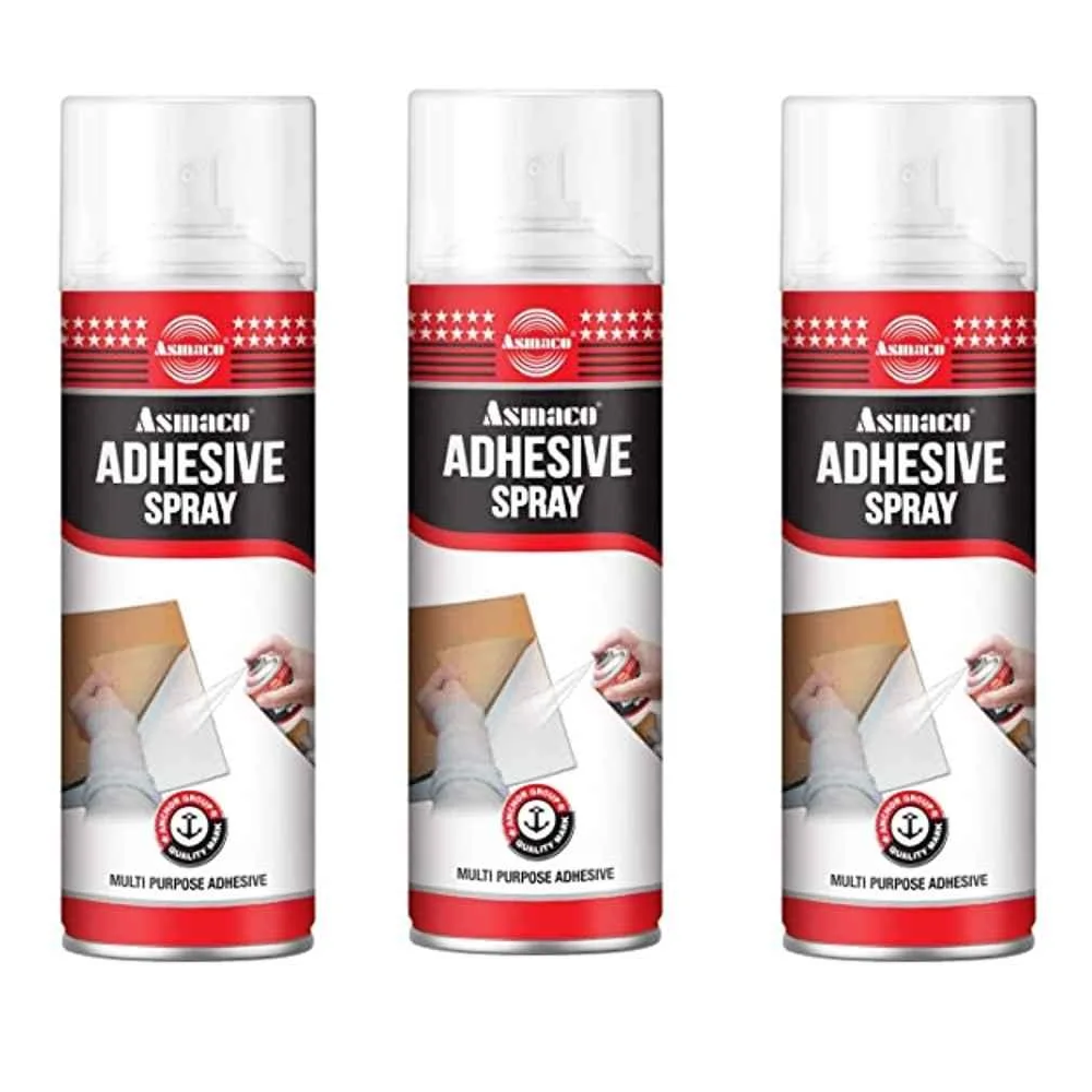 Asmaco 500ml Adhesive Spray (3Pc Pack)