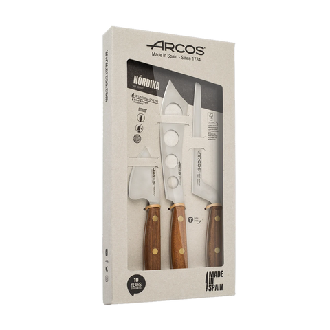 Nordika Arcos Cheese Knife set 3 pieces. Nitrum Stainless Steel