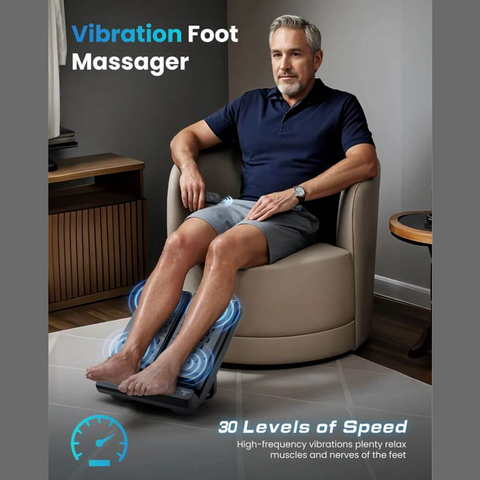COMFIER Foot Massager | CF-5324 High-Frequency Vibration with Remote Control