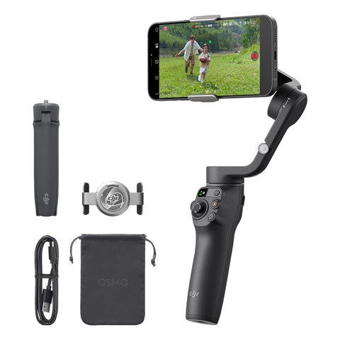 DJI OSMO Mobile 6 Smartphone Gimbal Stabilizer, 3-Axis Phone Gimbal, Built-In Extension Rod
