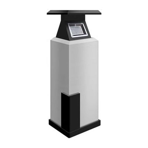 Standing Ashtray Stainless Steel Painted Vertical Ash Column Cigarette Butt Collector