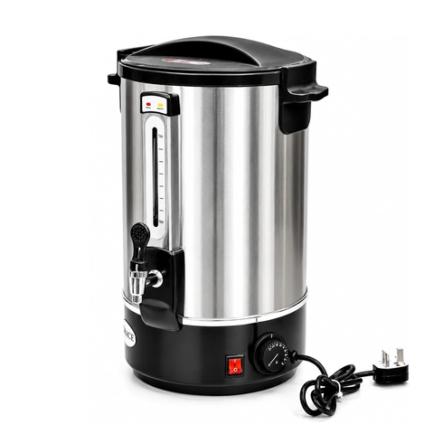 Commercial Hot Water Boiler with Faucet Tap, Stainless Steel Electric Water Dispenser (29.5 Ltr)