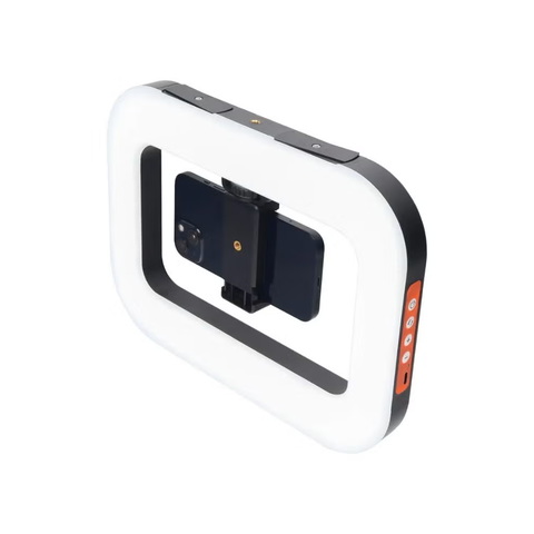 LED Camera Ring Light Video Rig and Handheld Phone Stabilizer - YM200