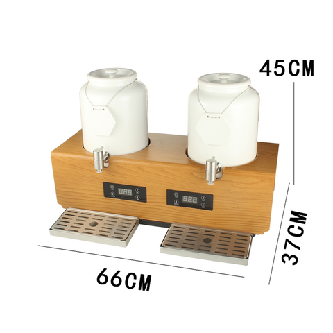 Electric Ceramic Insulation Coffee Barrel 10L*2 Double Barrel Commercial Multi-Functional Hot Water Machine 220V