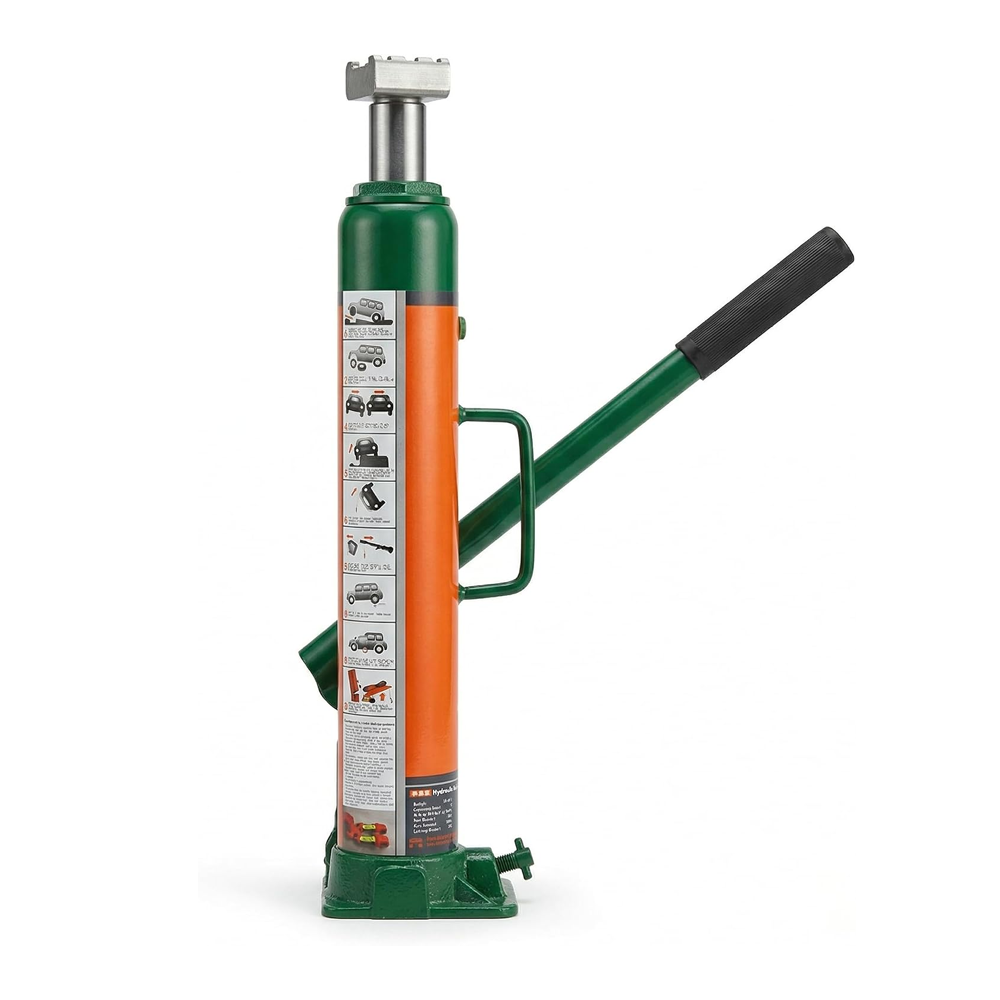 Hydraulic Long Ram Jack - 3 Ton Capacity, Heavy Duty Steel Car Jack, Long Stroke Vertical Lift, 260–510mm Lifting Range