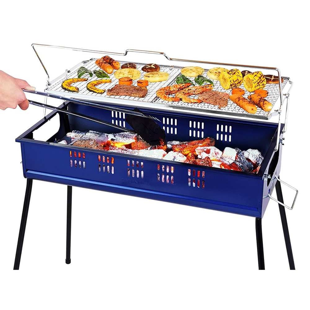 Procamp | MADE IN JAPAN | Charcoal Barbecue with Liftable Grill - Rust Resistant Portable BBQ Grill