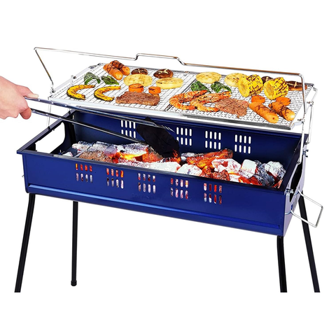 Procamp | MADE IN JAPAN | Charcoal Barbecue with Liftable Grill - Rust Resistant Portable BBQ Grill