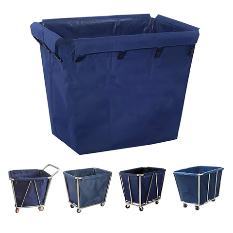 Olmecs Large Oxford Cloth Waterproof Removable Liner Bag For Rolling Laundry Basket