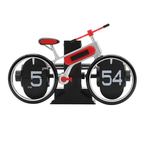 Bicycle Flip Clock, Flip Down Clock,Retro Digital Flip Desk Clock,Vintage Design Auto Flip Clock