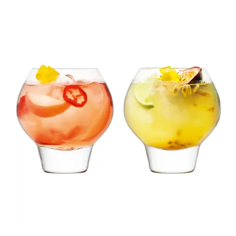 LSA International Rum Balloon Tumbler, 12.8 fl oz, Clear x2